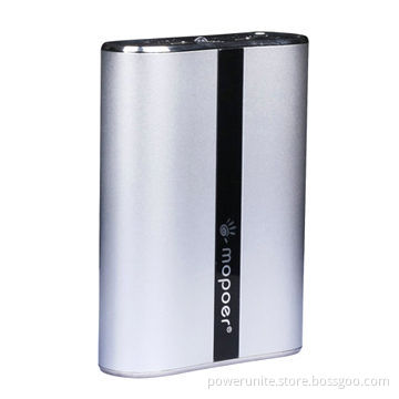 High-end, easy travel, silver color, 8,800mAh power bank with best quality